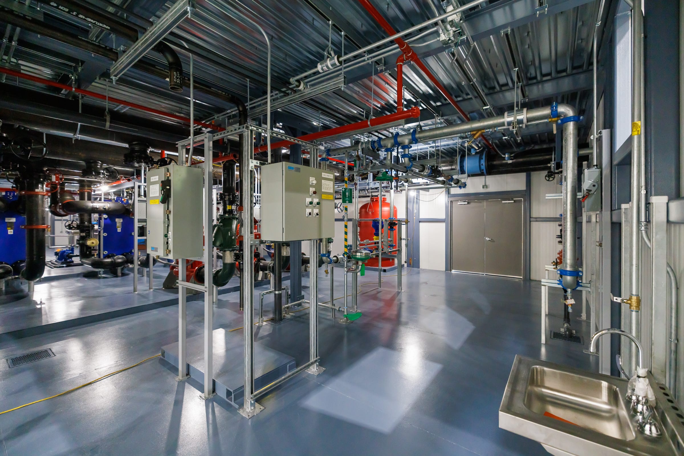 Mechanical systems in an industrial facility